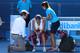 MELBOURNE, AUSTRALIA - JANUARY 24: Victoria Azarenka of Belarus receives medical attention in her Semifinal match against Sloane Stephens of the United States during day eleven of the 2013 Australian Open at Melbourne Park on January 24, 2013 in Melbourne, Australia. (Photo by Quinn Rooney/Getty Images)