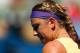 MELBOURNE, AUSTRALIA - JANUARY 24: Victoria Azarenka of Belarus looks on in her Semifinal match against Sloane Stephens of the United States during day eleven of the 2013 Australian Open at Melbourne Park on January 24, 2013 in Melbourne, Australia. (Photo by Cameron Spencer/Getty Images)