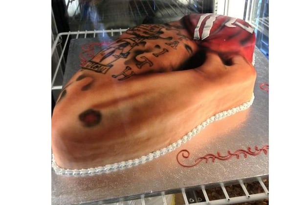 Colin Kaepernick Arm Cake Seen at a CalI Baker