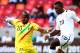 PORT ELIZABETH, SOUTH AFRICA - JANUARY 24: Samba Diakite of Mali (L) and Kwadwo Asamoah of Ghana during the 2013 African Cup of Nations match between Mali and Ghana at Nelson Mandela Bay Stadium on January 24, 2013 in Port Elizabeth, South Africa. (Photo by Richard Huggard/Gallo Images/Getty Images)