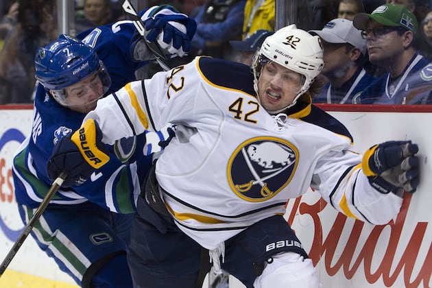 Video: Nathan Gerbe Gets Manhandled by NHL Ref After Hit from Behind