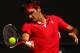 SYDNEY, AUSTRALIA - SEPTEMBER 18: Roger Federer of Switzerland plays a forehand in his Davis Cup World Group Playoff Tie match against Bernard Tomic of Australia at Royal Sydney Golf Club on September 18, 2011 in Sydney, Australia. (Photo by Matt King/Getty Images)
