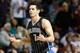 AUBURN HILLS, MI - NOVEMBER 16: J.J. Redick #7 of the Orlando Magic reacts after hitting a late fourth-quarter, three-point basket against the Detroit Pistons at the Palace of Auburn Hills on November 16, 2012 in Auburn Hills, Michigan. Orlando won the game 110-106. NOTE TO USER: User expressly acknowledges and agrees that, by downloading and or using this photograph, User is consenting to the terms and conditions of the Getty Images License Agreement. (Photo by Gregory Shamus/Getty Images)