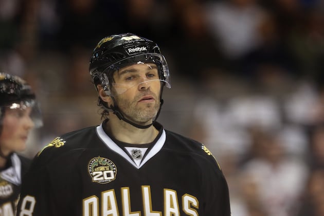 Jagr Questionable for Saturday vs. Blues with Stiff Back
