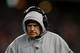 FOXBORO, MA - JANUARY 20: Head coach Bill Belichick of the New England Patriots looks on against the Baltimore Ravens during the 2013 AFC Championship game at Gillette Stadium on January 20, 2013 in Foxboro, Massachusetts. (Photo by Elsa/Getty Images)