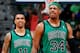 ATLANTA, GA - JANUARY 25: Paul Pierce #34 of the Boston Celtics reacts after a turnover to the Atlanta Hawks at Philips Arena on January 25, 2013 in Atlanta, Georgia. NOTE TO USER: User expressly acknowledges and agrees that, by downloading and or using this photograph, User is consenting to the terms and conditions of the Getty Images License Agreement. (Photo by Kevin C. Cox/Getty Images)