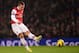 LONDON, ENGLAND - JANUARY 23: Lukas Podolski of Arsenal scores their first goal during the Barclays Premier League match between Arsenal and West Ham United at Emirates Stadium on January 23, 2013 in London, England. (Photo by Mike Hewitt/Getty Images)