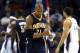 CHARLOTTE, NC - JANUARY 15: David West #21 of the Indiana Pacers reacts after a basket during their game against the Charlotte Bobcats at Time Warner Cable Arena on January 15, 2013 in Charlotte, North Carolina. NOTE TO USER: User expressly acknowledges and agrees that, by downloading and or using this photograph, User is consenting to the terms and conditions of the Getty Images License Agreement. (Photo by Streeter Lecka/Getty Images)