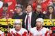 GLENDALE, AZ - JANUARY 19: Head coach Mike Babcock of the Detroit Red Wings looks on from the bench during the NHL game against the Phoenix Coyotes at Jobing.com Arena on January 19, 2011 in Glendale, Arizona. (Photo by Christian Petersen/Getty Images)