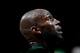 ATLANTA, GA - JANUARY 25: Kevin Garnett #5 of the Boston Celtics waits during a free throw by the Atlanta Hawks at Philips Arena on January 25, 2013 in Atlanta, Georgia. NOTE TO USER: User expressly acknowledges and agrees that, by downloading and or using this photograph, User is consenting to the terms and conditions of the Getty Images License Agreement. (Photo by Kevin C. Cox/Getty Images)