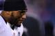 FOXBORO, MA - JANUARY 20: Ray Lewis #52 of the Baltimore Ravens looks on against the New England Patriots during the 2013 AFC Championship game at Gillette Stadium on January 20, 2013 in Foxboro, Massachusetts. (Photo by Al Bello/Getty Images)