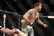 Jan 26, 2013; Chicago, IL, USA; Ryan Bader reacts after defeating Vladimir Matyushenko (not pictured) during UFC on FOX 6 at the United Center. Mandatory Credit: David Banks-USA TODAY Sports
