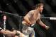 Jan 26, 2013; Chicago, IL, USA; Ryan Bader reacts after defeating Vladimir Matyushenko (not pictured) during UFC on FOX 6 at the United Center. Mandatory Credit: David Banks-USA TODAY Sports