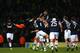 NORWICH, ENGLAND - JANUARY 26: Luton Town players celebrate at the final whistle during the FA Cup with Budweiser fourth round match between Norwich City and Luton Town at Carrow Road on January 26, 2013 in Norwich, England. (Photo by Jan Kruger/Getty Images)