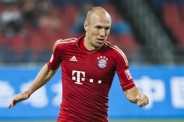 Arjen Robben Begins on Bench vs. Stuttgart