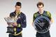 MELBOURNE, AUSTRALIA - JANUARY 27: Novak Djokovic (L) of Serbia holds the Norman Brookes Challenge Cup with runner up Andy Murray of Great Britain after Novak Djokovic won their men's final match during day fourteen of the 2013 Australian Open at Melbourne Park on January 27, 2013 in Melbourne, Australia. (Photo by Lucas Dawson/Getty Images)