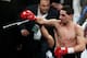 NEW YORK, NY - OCTOBER 20: Danny Garcia celebrates after knocking out Erik Morales in the fourth round of their WBA Super, WBC & Ring Magazine Super Lightweight title fight at the Barclays Center on October 20, 2012 in the Brooklyn borough of New York City. (Photo by Alex Trautwig/Getty Images)