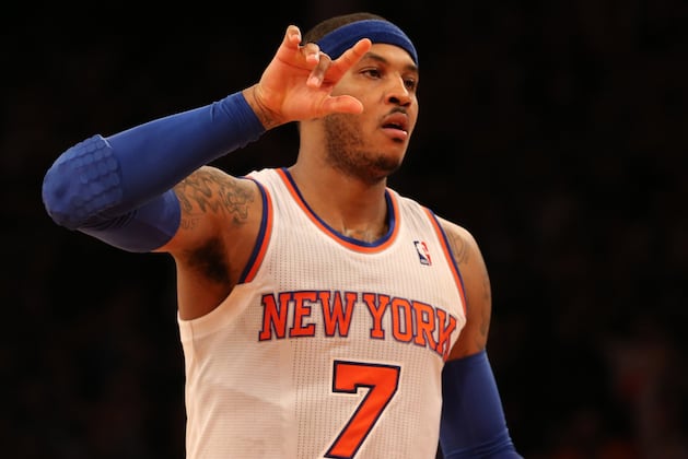 NY Knicks' Carmelo Anthony Hits Nine 3-Pointers