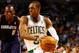 BOSTON, MA - JANUARY 14: Rajon Rondo #9 of the Boston Celtics drives to the basket against the Charlotte Bobcats during the game on January 14, 2013 at TD Garden in Boston, Massachusetts. NOTE TO USER: User expressly acknowledges and agrees that, by downloading and or using this photograph, User is consenting to the terms and conditions of the Getty Images License Agreement. (Photo by Jared Wickerham/Getty Images)