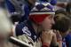 NEW YORK, NY - JANUARY 20: A New York Rangers fan looks dejected late in the third period during a 6-3 loss to the Pittsburgh Penguins at Madison Square Garden on January 20, 2013 in New York City. (Photo by Bruce Bennett/Getty Images)