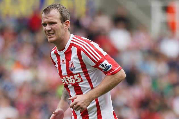 Stoke Midfielder Glenn Whelan Gets Away with Horror Challenge