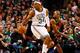 BOSTON, MA - JANUARY 27: Paul Pierce #34 of the Boston Celtics dribbles the ball past Ray Allen #34 of the Miami Heat during the game on January 27, 2013 at TD Garden in Boston, Massachusetts. NOTE TO USER: User expressly acknowledges and agrees that, by downloading and or using this photograph, User is consenting to the terms and conditions of the Getty Images License Agreement. (Photo by Jared Wickerham/Getty Images)