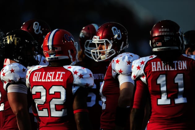 Landry Jones' Inconsistent Tendencies Were Still on Display at Senior Bowl