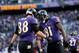 BALTIMORE, MD - JANUARY 06: (L-R) Dennis Pitta #88 and Anquan Boldin #81 of the Baltimore Ravens celebrate after Pitta scored a 20-yard touchdown reception in the third quarter against the Indianapolis Colts during the AFC Wild Card Playoff Game at M&T Bank Stadium on January 6, 2013 in Baltimore, Maryland. (Photo by Rob Carr/Getty Images)