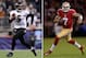 (FILE PHOTO) In this composite image a comparison has been made between quarterback Joe Flacco of the Baltimore Ravens and quarterback Colin Kaepernick of the San Francisco 49ers. The two quarterbacks will lead their teams in next month's Super Bowl XLVII. ***LEFT IMAGE*** FOXBORO, MA - JANUARY 22: Joe Flacco #5 of the Baltimore Ravens runs with the ball against the New England Patriots during their AFC Championship Game at Gillette Stadium on January 22, 2012 in Foxboro, Massachusetts. (Photo by Elsa/Getty Images) ***RIGHT IMAGE*** SAN FRANCISCO, CA - NOVEMBER 19: Colin Kaepernick #7 of the San Francisco 49ers in action against the Chicago Bears at Candlestick Park on November 19, 2012 in San Francisco, California. (Photo by Ezra Shaw/Getty Images)