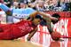 RALEIGH, NC - JANUARY 26: P.J. Hairston #15 of the North Carolina Tar Heels battles for a loose ball with T.J. Warren #24 of the North Carolina State Wolfpack during play at PNC Arena on January 26, 2013 in Raleigh, North Carolina. North Carolina State won 91-83. (Photo by Grant Halverson/Getty Images)