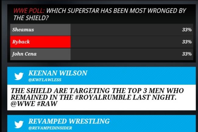 WWE app screenshot