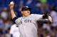 ST PETERSBURG, FL - SEPTEMBER 04: Pitcher Freddy Garcia #36 of the New York Yankees pitches against the Tampa Bay Rays during the game at Tropicana Field on September 4, 2012 in St. Petersburg, Florida. (Photo by J. Meric/Getty Images)