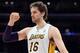 LOS ANGELES, CA - JANUARY 27: Pau Gasol #16 of the Los Angeles Lakers reacts after his basket during a 106-95 win over the Oklahoma City Thunder at Staples Center on January 27, 2013 in Los Angeles, California. NOTE TO USER: User expressly acknowledges and agrees that, by downloading and or using this photograph, User is consenting to the terms and conditions of the Getty Images License Agreement. (Photo by Harry How/Getty Images)