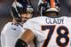 SAN DIEGO, CA - OCTOBER 15: Peyton Manning #18 of the Denver Broncos speaks to Ryan Clady #78 during the game against the San Diego Chargers at Qualcomm Stadium on October 15, 2012 in San Diego, California. (Photo by Harry How/Getty Images)