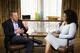 Lance Armstong during his interview with Oprah Winfrey