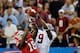 ATLANTA, GA - DECEMBER 01: Wide receiver Amari Cooper #9 of the Alabama Crimson Tide catches a pass in front of safety Bacarri Rambo #18 of the Georgia Bulldogs during the second quarter of the SEC Championship Game at the Georgia Dome on December 1, 2012 in Atlanta, Georgia. (Photo by Kevin C. Cox/Getty Images)