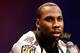 NEW ORLEANS, LA - JANUARY 29: Anquan Boldin #81 of the Baltimore Ravens answers questions from the media during Super Bowl XLVII Media Day ahead of Super Bowl XLVII at the Mercedes-Benz Superdome on January 29, 2013 in New Orleans, Louisiana. The San Francisco 49ers will take on the Baltimore Ravens on February 3, 2013 at the Mercedes-Benz Superdome. (Photo by Scott Halleran/Getty Images)