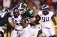 TEMPE, AZ - DECEMBER 29: Running back Le'Veon Bell #24 of the Michigan State Spartans rushes the football against the TCU Horned Frogs during the Buffalo Wild Wings Bowl at Sun Devil Stadium on December 29, 2012 in Tempe, Arizona. The Spartans defeated the Horned Frogs 17-16. (Photo by Christian Petersen/Getty Images)