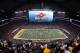 ARLINGTON, TX - FEBRUARY 06: A Doritos ad is displayed on the screen during Super Bowl XLV at Cowboys Stadium on February 6, 2011 in Arlington, Texas. (Photo by Tom Pennington/Getty Images)