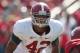 April 14, 2012; Tuscaloosa, AL, USA; Alabama Crimson Tide linebacker Adrian Hubbard (42) during the spring game at Bryant Denny Stadium. Mandatory Credit: Marvin Gentry-USA TODAY Sports