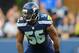 Aug 11, 2012; Seattle, WA, USA; Seattle Seahawks linebacker Leroy Hill (56) during the game between the Seattle Seahawks and the Tennessee Titans at CenturyLink Field. Seattle defeated Tennessee 27-17. Mandatory Credit: Steven Bisig-USA TODAY Sports