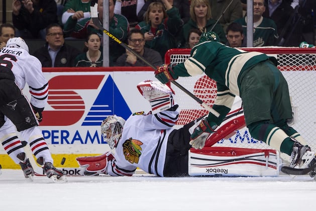VIDEO: Corey Crawford Robs Pierre-Marc Bouchard