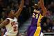 Jimmy Butler played solid defense against Kobe Bryant in the Bulls 95-83 win over Lakers on January 21.
