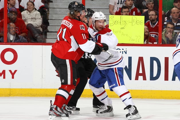 Alfredsson's First Goal of the Season Helps Senators Beat Canadiens 5-1
