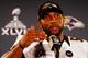 NEW ORLEANS, LA - JANUARY 30: Linebacker Ray Lewis #52 of the Baltimore Ravens addresses the media during Super Bowl XLVII Media Availability at the Hilton New Orleans Riverside on January 30, 2013 in New Orleans, Louisiana. The Ravens will take on the San Francisco 49ers on February 3, 2013 at the Mercedes-Benz Superdome. (Photo by Scott Halleran/Getty Images)