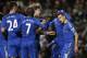 LONDON, ENGLAND - JANUARY 16: Demba Ba of Chelsea (second right) celebrates with team mates after scoring the opening goal of the game during the Barclays Premier League match between Chelsea and Southampton at Stamford Bridge on January 16, 2013 in London, England. (Photo by Ben Hoskins/Getty Images)