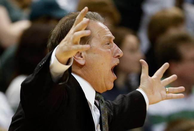 Win or lose, Tom Izzo likely has a passionate post-game speech in mind. Spartans are finally playing well, but that's no excuse for such a poor first half.
