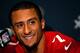 NEW ORLEANS, LA - JANUARY 31: Colin Kaepernick #7 of the San Francisco 49ers addresses the media during Super Bowl XLVII Media Availability at the New Orleans Marriott on January 31, 2013 in New Orleans, Louisiana. The 49ers will take on the Baltimore Ravens on February 3, 2013 at the Mercedes-Benz Superdome. (Photo by Scott Halleran/Getty Images)