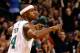 BOSTON, MA - JANUARY 11: Jason Terry #4 of the Boston Celtics celebrates after making a three-point shot against the Houston Rockets during the game on January 11, 2013 at TD Garden in Boston, Massachusetts. NOTE TO USER: User expressly acknowledges and agrees that, by downloading and or using this photograph, User is consenting to the terms and conditions of the Getty Images License Agreement. (Photo by Jared Wickerham/Getty Images)
