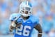 CHAPEL HILL, NC - SEPTEMBER 01: Giovani Bernard #26 of the North Carolina Tar Heels races untouched down the sideline for a touchdown against the Elon Phoenix during play at Kenan Stadium on September 1, 2012 in Chapel Hill, North Carolina. (Photo by Grant Halverson/Getty Images)